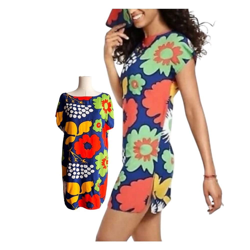 Marimekko for Target Tunic Floral Print Dress, Size Small